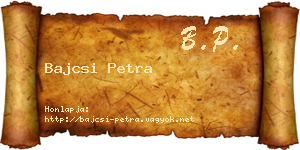 Bajcsi Petra névjegykártya
